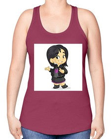 Kid 147# - cartoon general -Racerback Tank