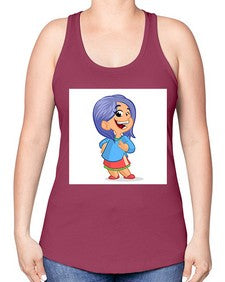 Kid 155# - cartoon general -Racerback Tank