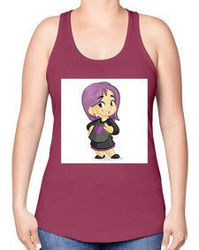 Kid 156# - cartoon general -Racerback Tank