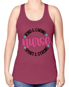 Kind Caring Nurse Style Style 1033# - nurse -Racerback Tank