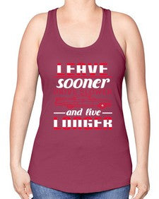 Leave sooner drive slower and live longer 36# - car -Racerback Tank