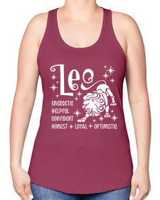 Leo 281# - leo -Racerback Tank
