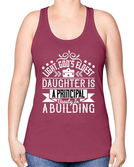 Light Gods eldest daughter is a principal beauty in a building Style 274# - architect -Racerback Tank