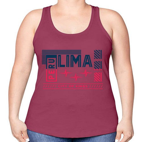 Lima 1138# - cities -Racerback Tank