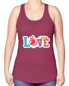 Love 1068# - teacher -Racerback Tank