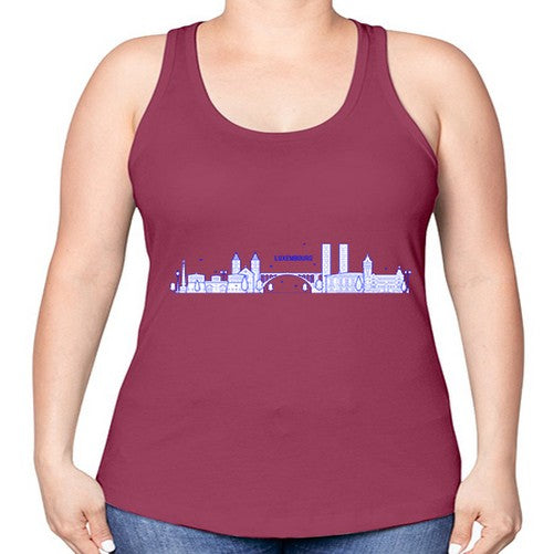 Luxembourg 1192# - cities -Racerback Tank