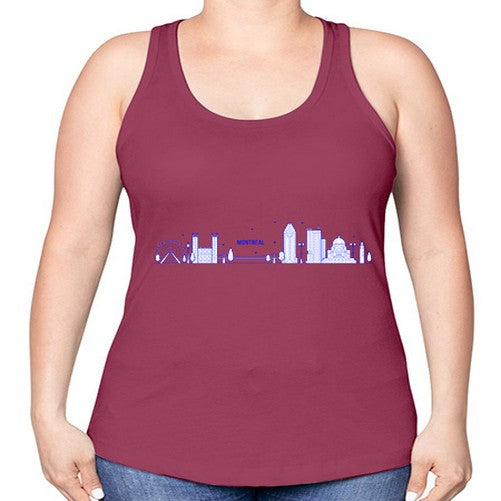 Montreal 1350# - cities -Racerback Tank