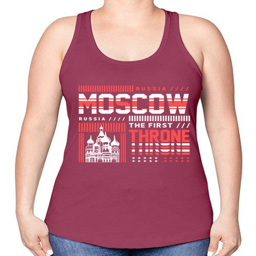 Moscow 1356# - cities -Racerback Tank