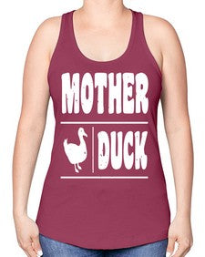 Mother ducker Style 24# - ducks -Racerback Tank
