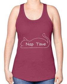 Nap Time - cats -Racerback Tank