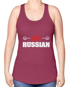 No Russian 37# - video games -Racerback Tank