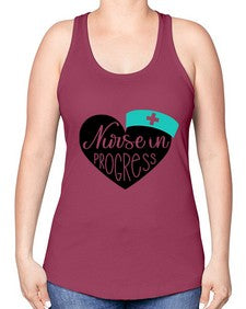 Nurse In Progress Style Style 1162# - nurse -Racerback Tank