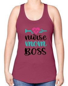 Nurse Mom Boss Style Style 1183# - nurse -Racerback Tank