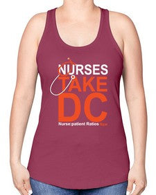Nurse Take DC Style 1199# - nurse -Racerback Tank