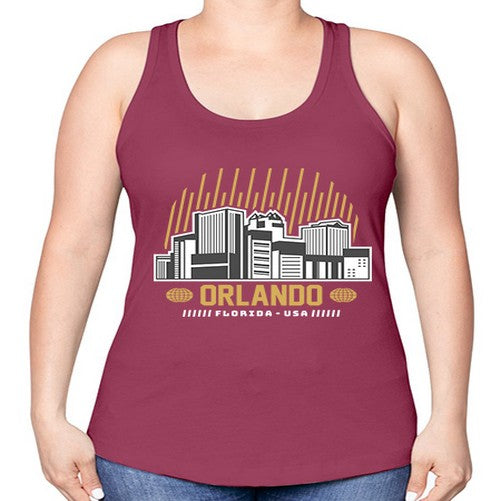 Orlando 1541# - cities -Racerback Tank