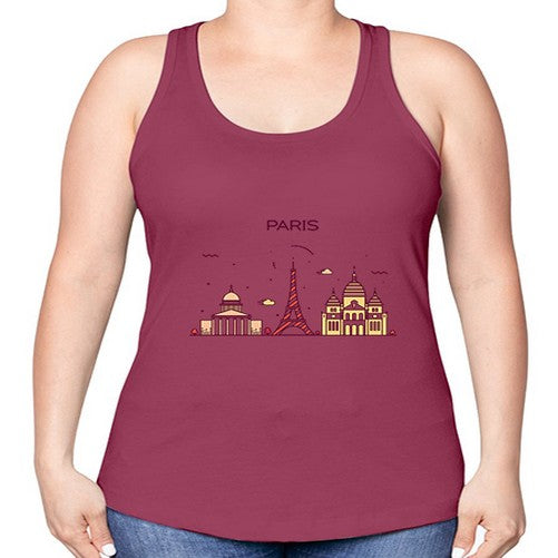 Paris 1580# - cities -Racerback Tank