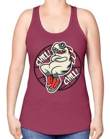 Pay the chills 201# - cartoon general -Racerback Tank