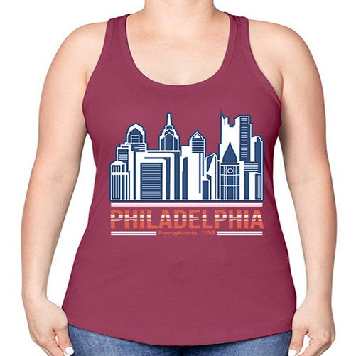 Philadelphia 1604# - cities -Racerback Tank