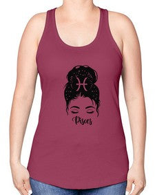 Pisces Woman - pisces -Racerback Tank