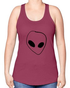Pocket Alien 22# - ufo -Racerback Tank