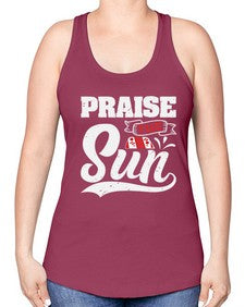 Praise the sun 40# - video games -Racerback Tank