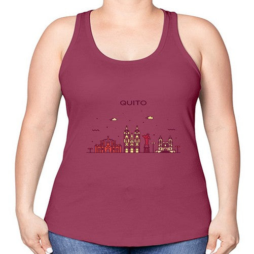 Quito 1703# - cities -Racerback Tank