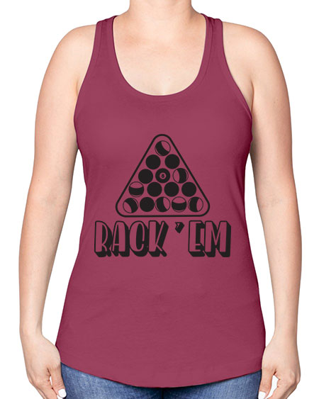 Rack em 558# - billards -Racerback Tank