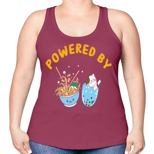 Ramen Bubble Tea Japanese Noodles Anime 278# - anime -Racerback Tank
