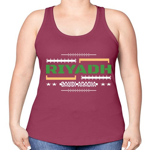 Riyadh 1741# - cities -Racerback Tank