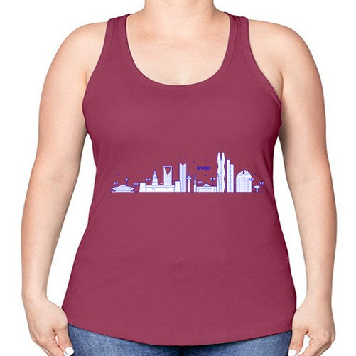 Riyadh 1743# - cities -Racerback Tank