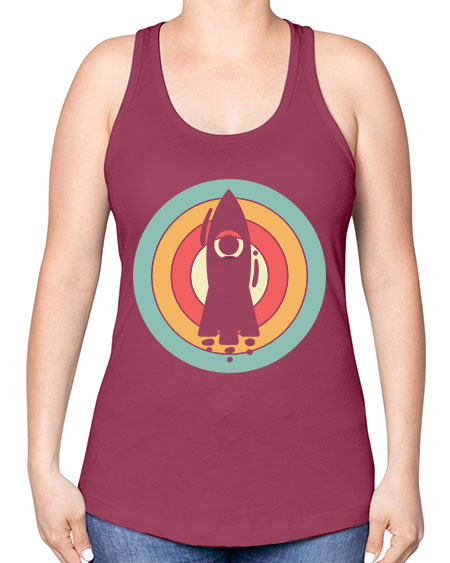 Rocket Scientist 150# - general science -Racerback Tank