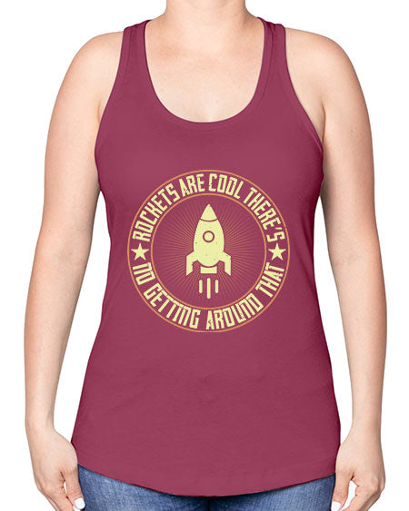 Rockets are cool Theres no getting around that 323# - general science -Racerback Tank