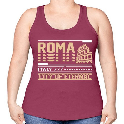 Roma 1745# - cities -Racerback Tank