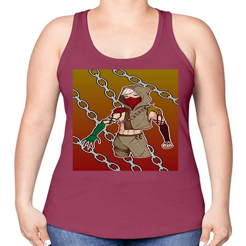 Rose and demon 75# - anime -Racerback Tank