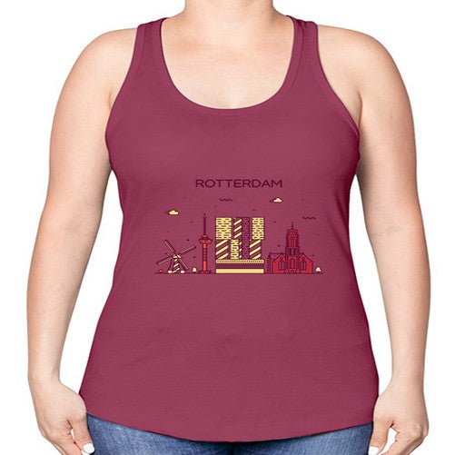Rotterdam 1754# - cities -Racerback Tank