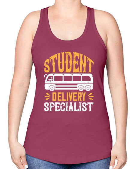 STUDENT DELIVERY SPECIALIST Style 1427# - Bus Driver -Racerback Tank