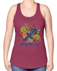 Sagittarius 130# - sagittarius -Racerback Tank