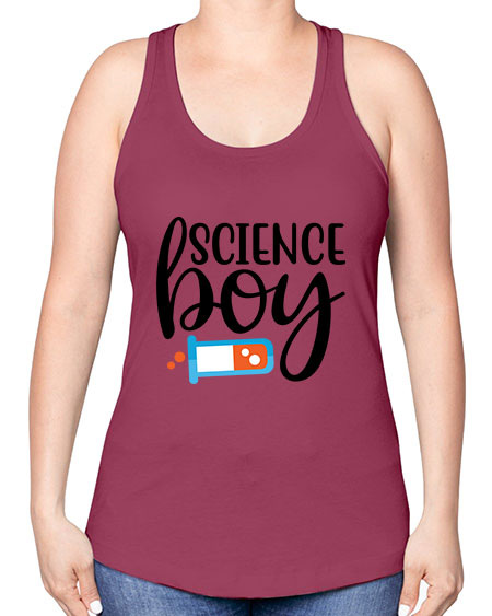 Science Boy 139# - general science -Racerback Tank