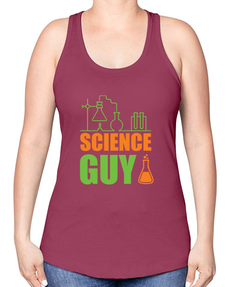 Science Guy 112# - general science -Racerback Tank