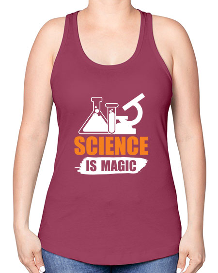 Science Is Magic 91# - general science -Racerback Tank