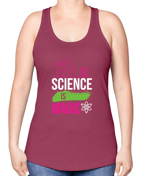 Science Is Magic 92# - general science -Racerback Tank