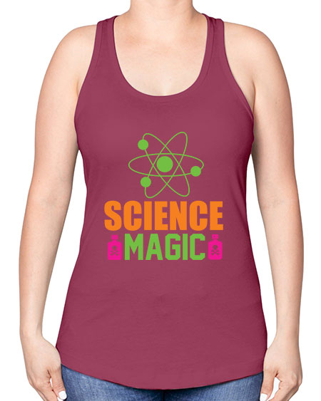 Science Magic 68# - general science -Racerback Tank
