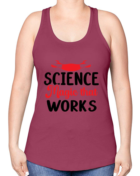 Science Magic that works 74# - general science -Racerback Tank
