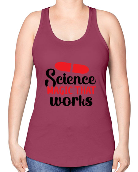 Science Magic that works 76# - general science -Racerback Tank