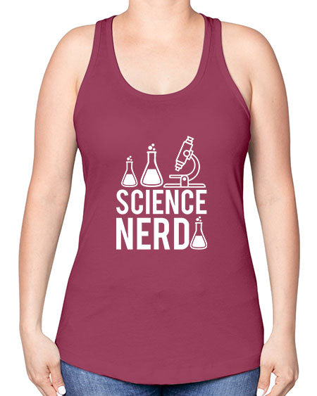 Science Nerd 61# - general science -Racerback Tank