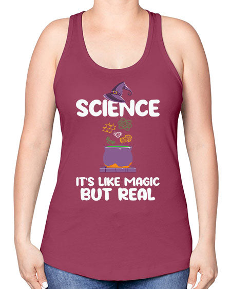 ScienceItsLikeMagicButScientistSkinite Scientist Skinite 48# - general science -Racerback Tank