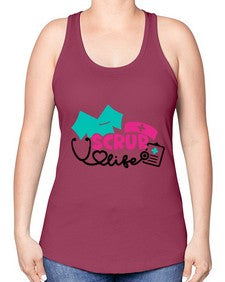 Scrub Life Style Style 1384# - nurse -Racerback Tank