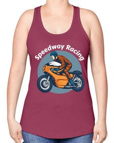 Speedway racing 64# - motorcycle -Racerback Tank