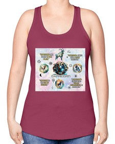 Straight Capricorn 471# - capricorn -Racerback Tank