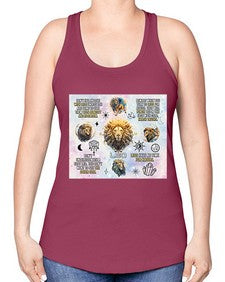 Straight Leo 473# - leo -Racerback Tank